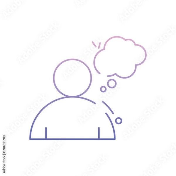 Obraz Thinking vector icon