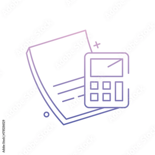 Obraz Calculation vector icon