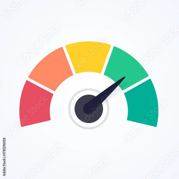Obraz Rating Scale Red To Green