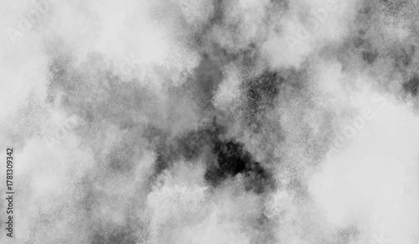 Fototapeta Gray Abstract Smoke Cloud Texture With Soft Fog And Monochrome Mood varying shades of gray, black, and white creating an atmospheric.