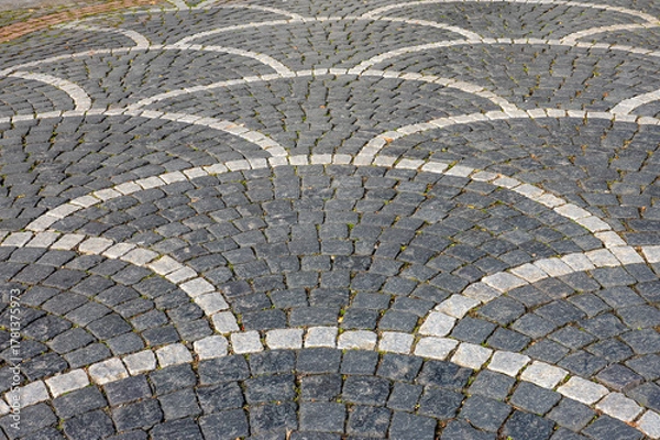 Obraz Concentric Cobblestone Plaza