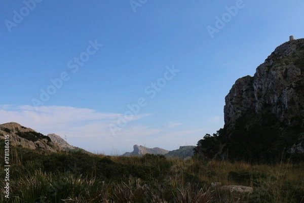 Obraz mountain landscape with blue sky