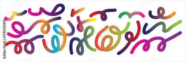 Obraz Colorful abstract flame background with alphabet and number design