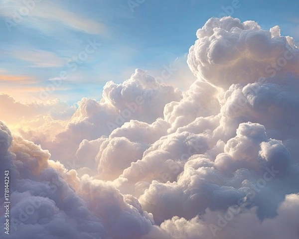 Obraz Stunning Cumulus Clouds at Sunrise