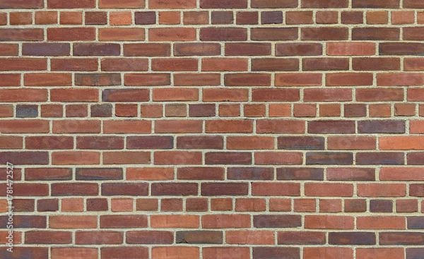 Obraz the old red brick wall