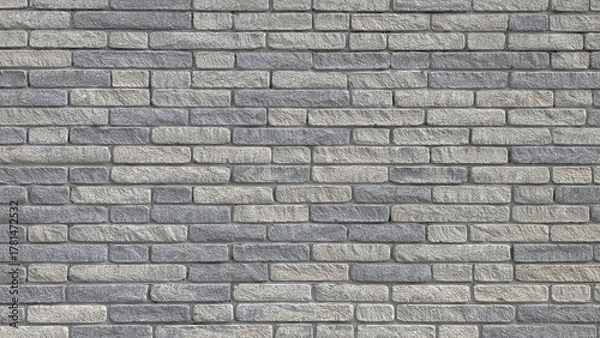 Obraz the old grey brick wall