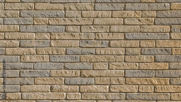 Obraz the old yellow brick wall