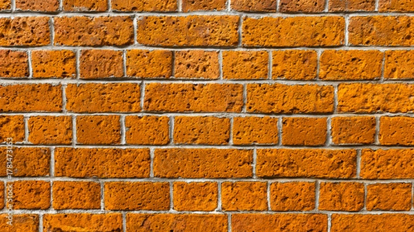 Obraz the old red brick wall
