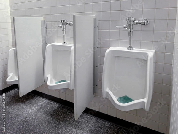Obraz urban design men restroom