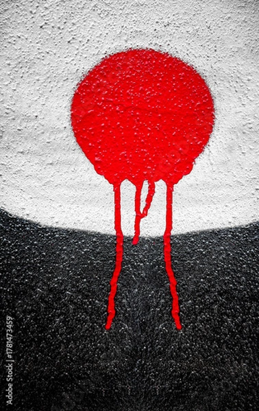 Obraz pattern on plastered concrete wall