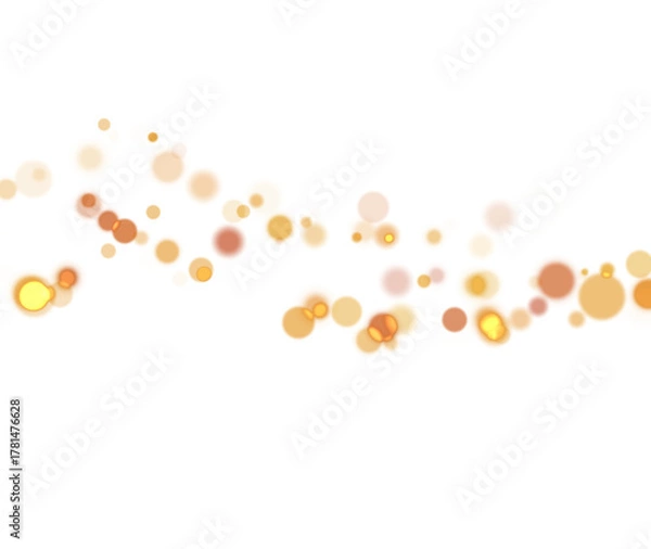 Fototapeta Luxury Bokeh PNG Overlay For Premium Packaging Designs And Product Visuals