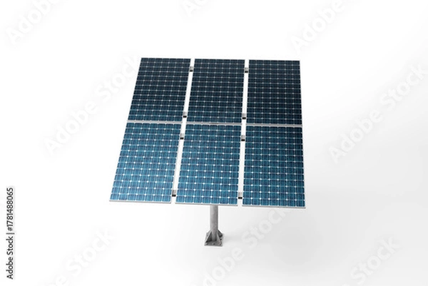 Fototapeta solar panel isolated on white