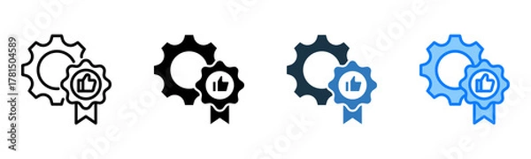 Fototapeta Best Practices icon multiple style 