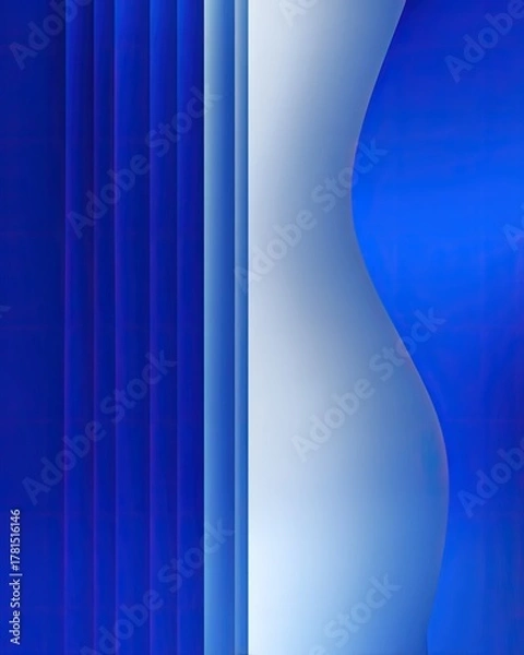 Obraz Abstract Blue And White Design