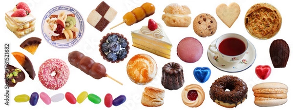 Obraz お菓子の切り抜き素材