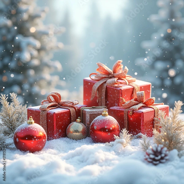 Obraz christmas gift box