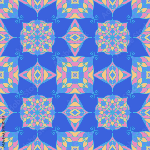 Fototapeta abstract seamless pattern doodle background noAi