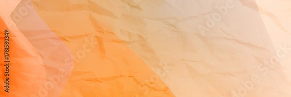 Fototapeta Orange Gradient Crumpled Paper Texture Background