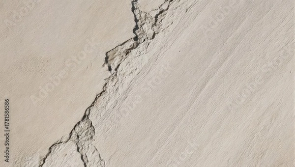 Obraz Close-up view of a cracked wall surface with detailed texture.