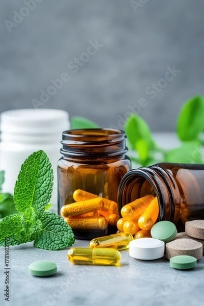 Fototapeta A comprehensive guide on alternative therapies for managing gastrointestinal symptoms without relying solely on medication.