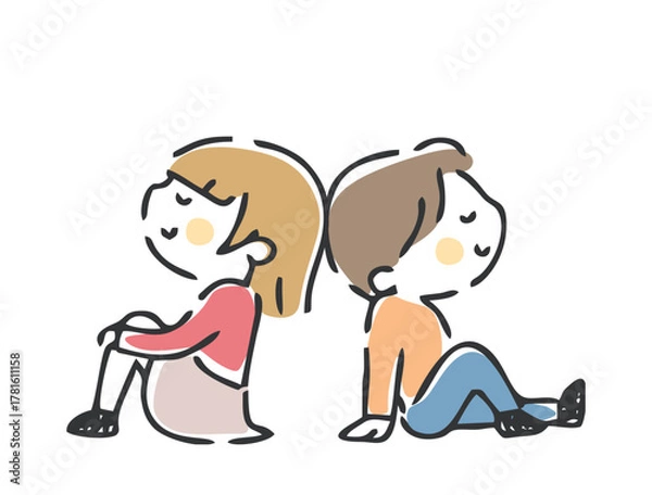 Obraz 笑顔で目を閉じている子供