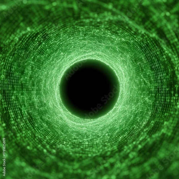 Fototapeta Visualization of digital inflation shift from algorithm, AI manipulation of economy