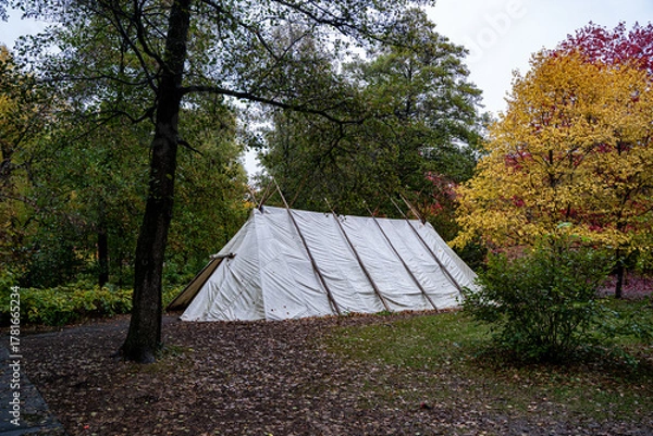 Fototapeta View of the First Nations Garden at Jardin Botanique.