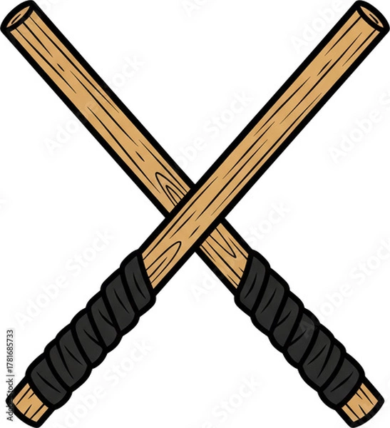 Fototapeta Arnis Training Sticks