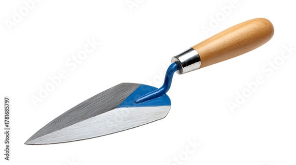 Fototapeta A pointing trowel isolated on transparent background, a tool for masonry work