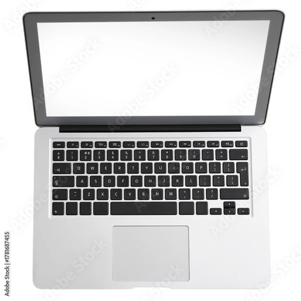 Obraz modern laptop or macbook ; isolated on a transparent background