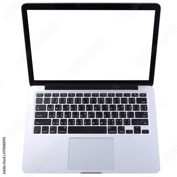 Obraz modern laptop or macbook ; isolated on a transparent background
