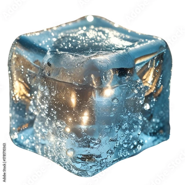 Obraz ice cubes ; isolated on a transparent background