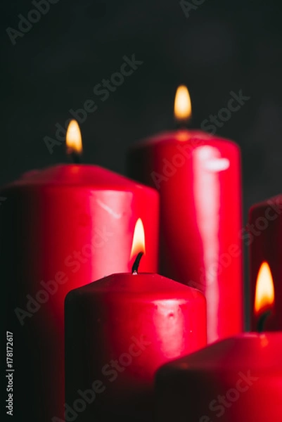 Obraz 赤い蝋燭
