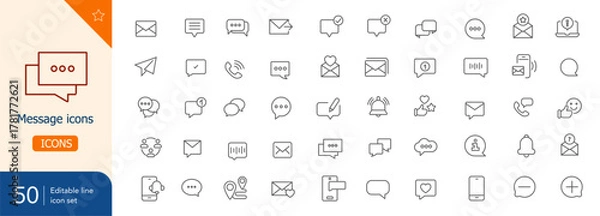 Obraz Message icons
