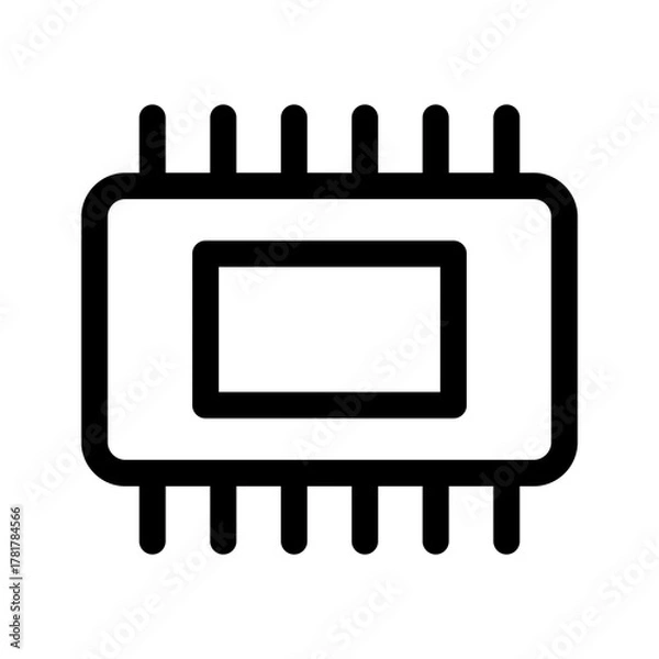 Obraz Microchip Icon