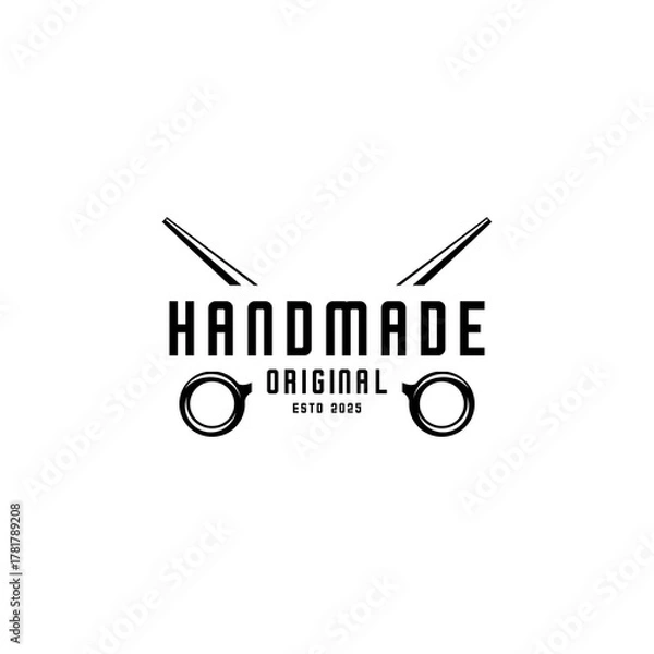 Obraz HANDMADE workshop, home industry logo