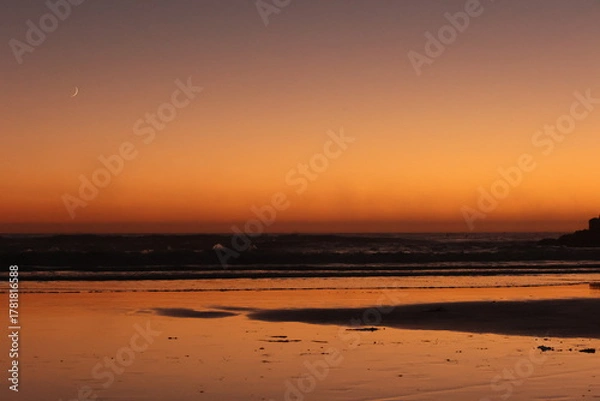 Fototapeta sunset on the beach