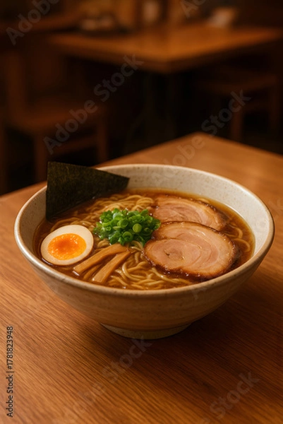 Obraz a bowl of hot ramen