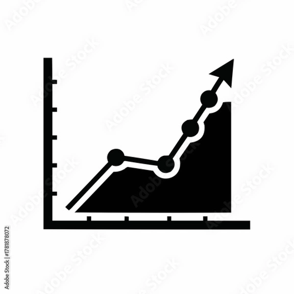 Obraz Bar Chart Statistics Vector Icon