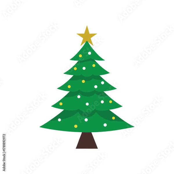 Obraz christmas tree vector