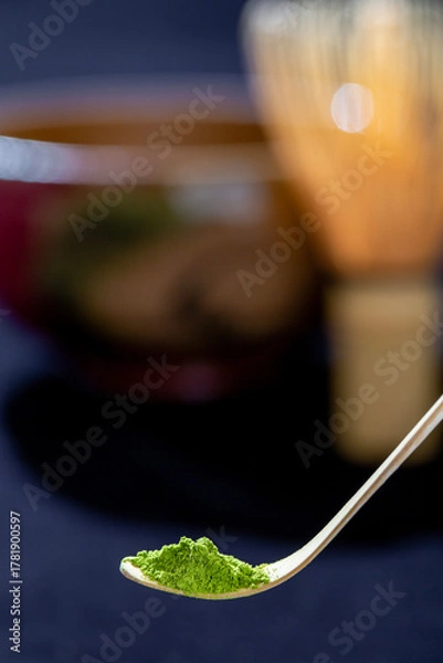Obraz 茶道　抹茶のイメージ撮影
