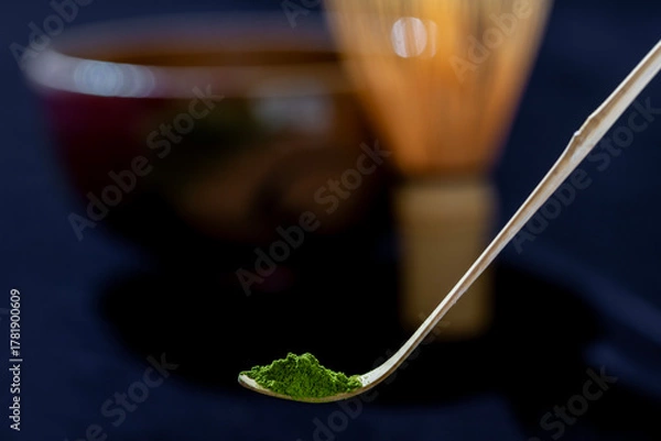 Obraz 茶道　抹茶のイメージ撮影