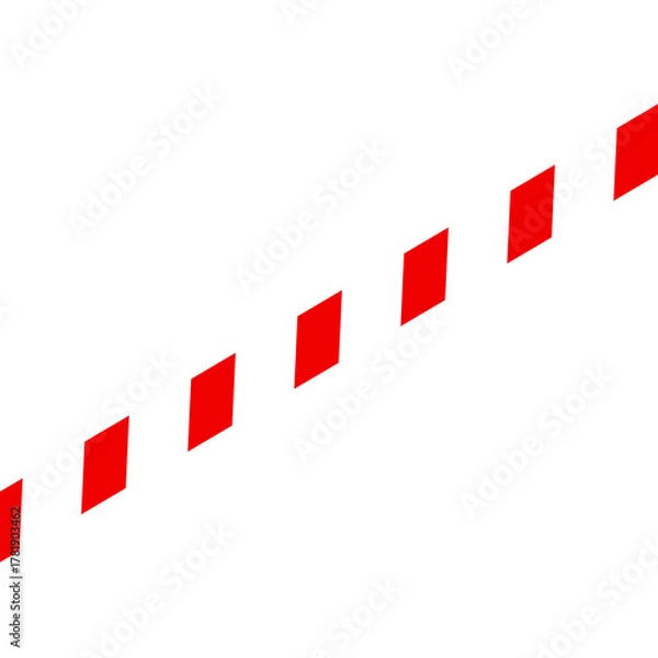 Obraz Diagonales Absperrband als Banner oder Hintergrund