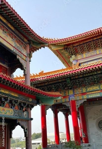 Fototapeta Chinese colorful temple