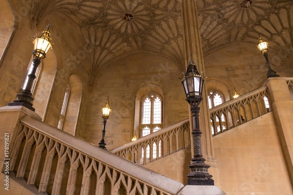 Obraz クライスト・チャーチ・カレッジ　階段