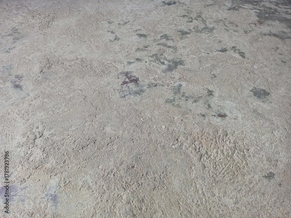 Obraz Rough Textured Cement Floor Surface Background with Dark Stains