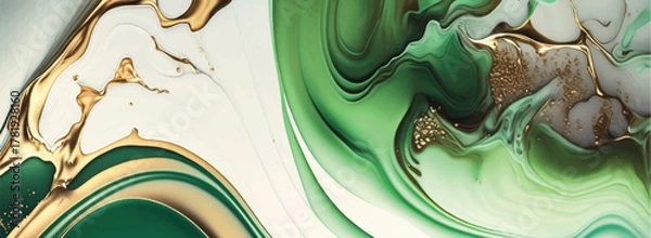 Obraz Multicolor brushed marbled surface. Abstract colorful illustration. Texture of marble. Wide vector illustration.	