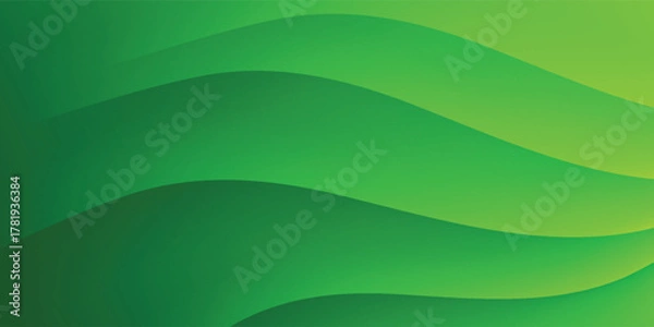 Fototapeta Abstract green wavy background. modern vector illustration eps 10. green background.