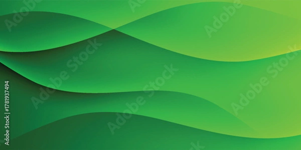Fototapeta Abstract green wavy background. modern vector illustration eps 10. green background.