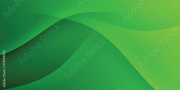 Fototapeta Abstract green wavy background. modern vector illustration eps 10. green background.